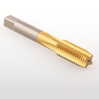 良い値段 TiNコーティング HSS ハンドタップセット 4 フルート底面仕上げ 直フルートタップ オンライン