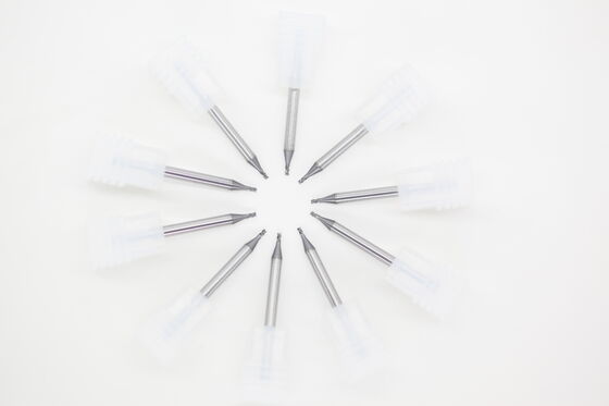 良い値段 0.047 インチ 3 枚刃可変ヘリックス微小径エンドミル、アルミニウム合金、銅合金 PVD ​​コーティング用 オンライン