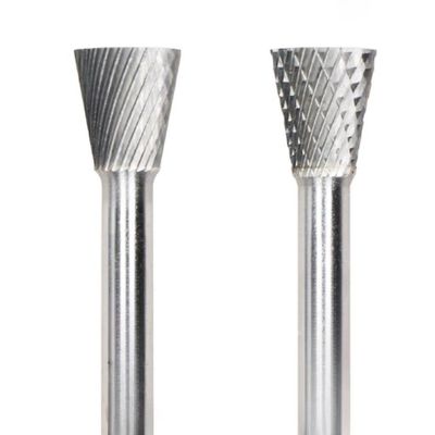 良い値段 シングルカットタイプN 逆角型コーンカービッドバール 6mm シャープ直径 19mm 頭直径 加工表面プロファイル オンライン