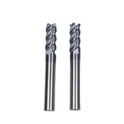 良い値段 20mm Dia 20*45*20*100 AITiNブラックナノコーティング 4 フルートカービッド 鋼鉄鋳造のための平方端ミール オンライン