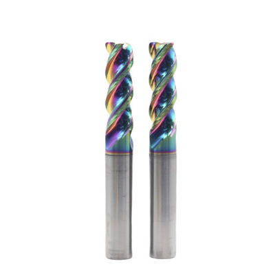 良い値段 10C0.5*75 3Flutes DLCコーティング 高効率の固体カービッド動的エンドミール アルミニウム統合粗末化および精密加工 オンライン
